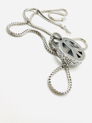Peace Necklace with Sterling Silver Chain