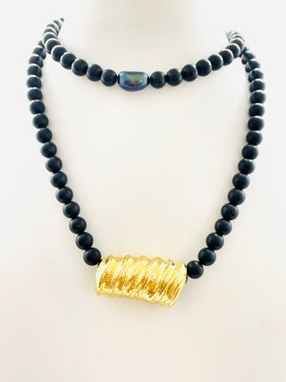 Pack Pendant with Black Onyx Beads