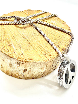 Peace Necklace with Sterling Silver Chain