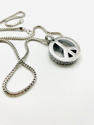 Peace Necklace with Sterling Silver Chain