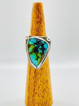 LARGE ARIZONA BLUE/GREEN TURQUOISE RING