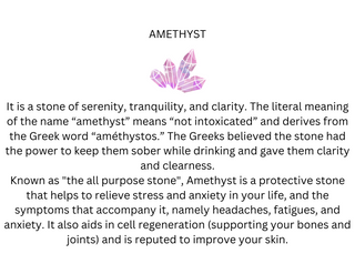 TIDE NECKLACE WITH AMETHYST BEADS