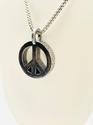 Peace Necklace with Sterling silver chain