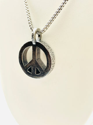 Peace Necklace with Sterling Silver Chain