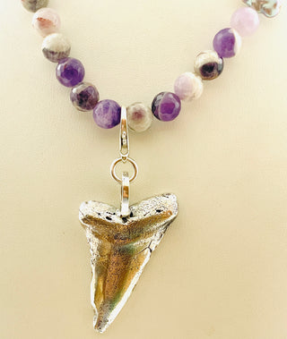 TIDE NECKLACE WITH AMETHYST BEADS