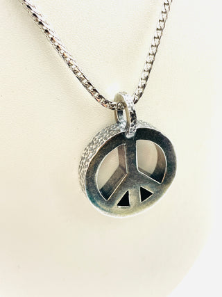 Peace Necklace with Sterling Silver Chain