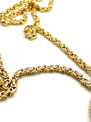 Peace Necklace with Gold Plated Box Chain