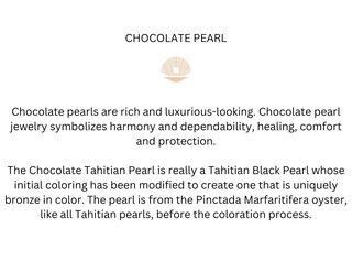 Peace Necklace with Chocolate Pearls