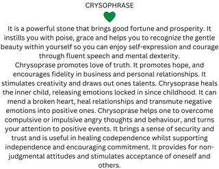 TIDE NECKLACE WITH CRYSOPHRASE BEADS