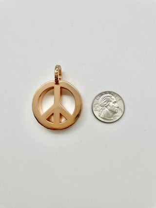 Peace Necklace with Chocolate Pearls