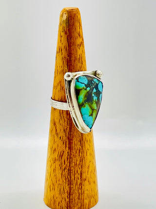 LARGE ARIZONA BLUE/GREEN TURQUOISE RING