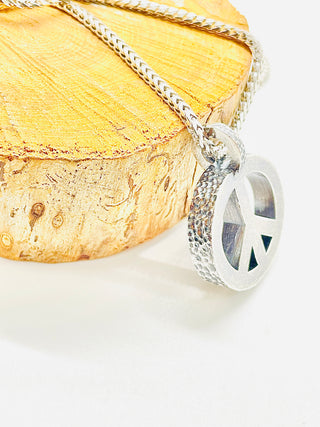 Peace Necklace with Sterling Silver Chain