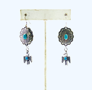 Thunderbird Concho Earrings