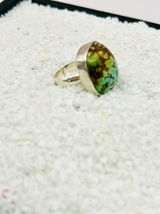 Bohemian Turquoise Ring in Sterling Silver
