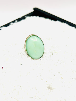 Sterling Silver Green Opal Ring