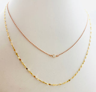 The Ultimate Bohemian Rebel 14KT Yellow Gold Twisted Chain- KHLOE