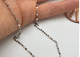 The Ultimate Bohemian Rebel 14KT White Gold Twisted Chain-Kelsey