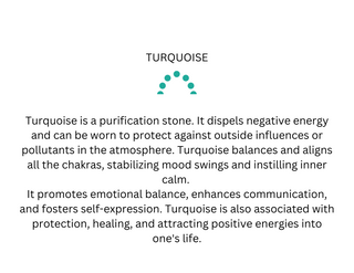 Peace Necklace with Turquoise Beads