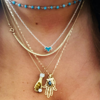 THUNDERBIRD ENAMELED NECKLACE