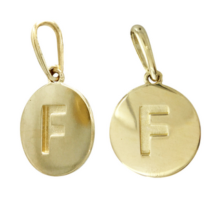 9MM 14KT Yellow Gold Necklace Charm