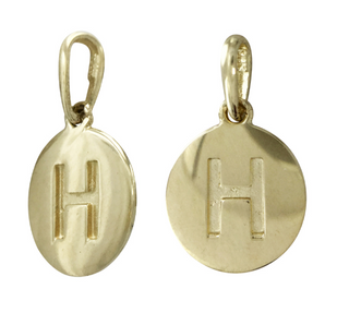 9MM 14KT Yellow Gold Necklace Charm