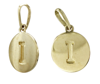 9MM 14KT Yellow Gold Necklace Charm