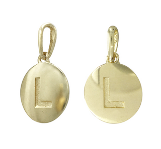 9MM 14KT Yellow Gold Necklace Charm