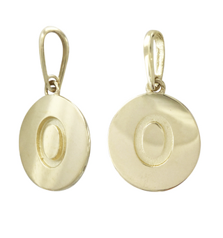 9MM 14KT Yellow Gold Necklace Charm