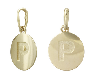 9MM 14KT Yellow Gold Necklace Charm