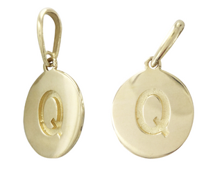 9MM 14KT Yellow Gold Necklace Charm