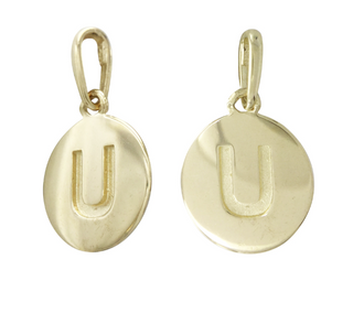 9MM 14KT Yellow Gold Necklace Charm