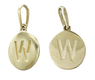 9MM 14KT Yellow Gold Necklace Charm