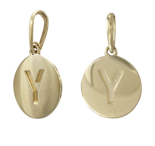 9MM 14KT Yellow Gold Necklace Charm