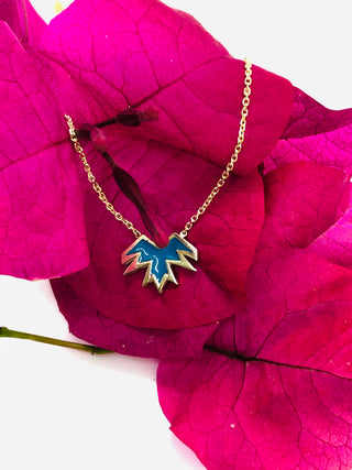 THUNDERBIRD ENAMELED NECKLACE