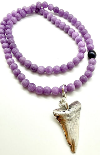 Tide Necklace with Lavender Jade Beads