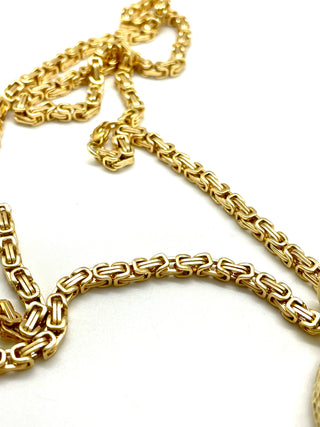 Peace Necklace with Gold Plated Box Chain