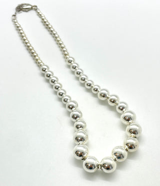 Sterling silver beaded necklace
