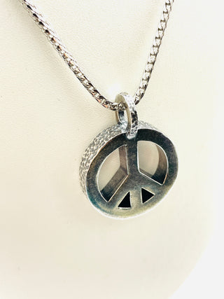 Peace Necklace with Sterling silver chain