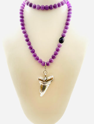 Tide Necklace with Lavender Jade Beads