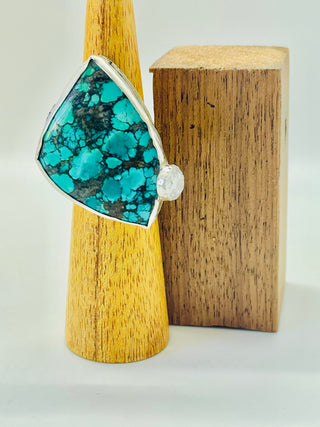 LUCINDA TURQUOISE & CRYSTAL RING