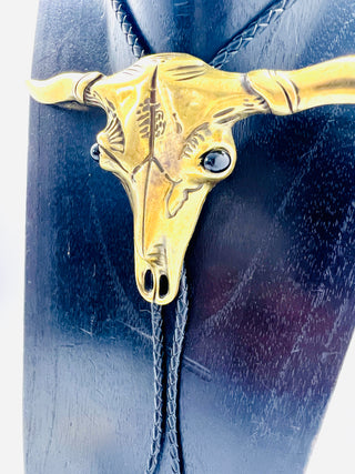 Brass Bull Bolo