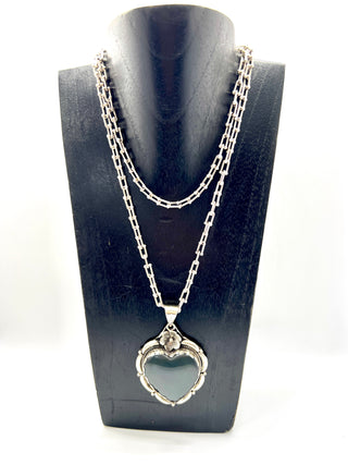 Laboradorite Heart Necklace