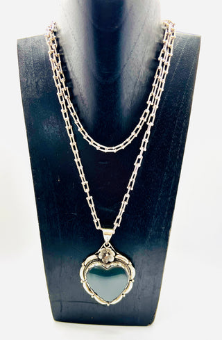 Laboradorite Heart Necklace