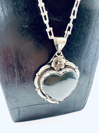 Laboradorite Heart Necklace