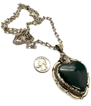 Laboradorite Heart Necklace